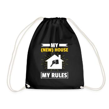 New Homeowner Homeowner Homeowner - Drawstring Bag - black - Front