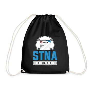 STNA Certified Nursing Assistant - Drawstring Bag - black - Front