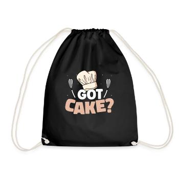 Cake Artist Cake Decorator Decorator B - Drawstring Bag - black - Front