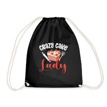 Cake Artist Cake Decorator Cake Decorator B - Drawstring Bag - black - Front