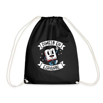 Spanish Teacher Maestra Bilingual Teacher - Drawstring Bag - black - Front