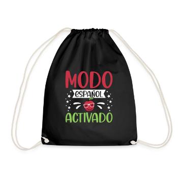 Spanish Teacher Maestra Bilingual Teacher - Drawstring Bag - black - Front