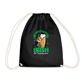 Drôle de Saint-Patrick, même pas irlandais - Sac de sport léger - noir - Devant