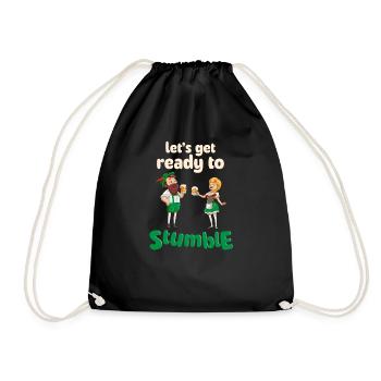Drôle de Saint-Patrick laisse trébucher - Sac de sport léger - noir - Devant