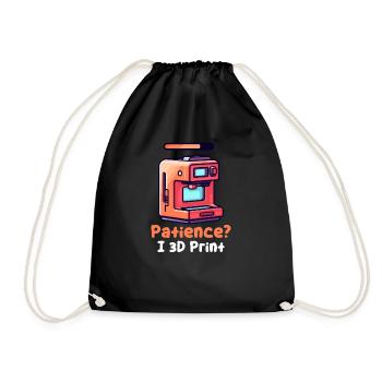 Patience pour l’impression 3D ? I Impression 3D - Sac de sport léger - noir - Devant