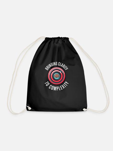 Psychologist Bringing Clarity To Complexity - Drawstring Bag - black