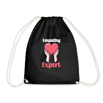 Psychologe, Empathie-Experte - Turnbeutel - Schwarz - Vorne