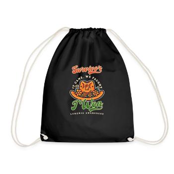 Leukemia Awareness Survivor Came Faught Won - Drawstring Bag - black - Front