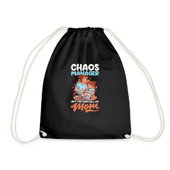 Mothers Day Chaos Manager You Can Call Mom - Drawstring Bag - black - Front