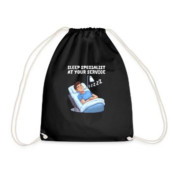 Anesthesia Nurse Sleep Specialist At Your Service - Drawstring Bag - black - Front