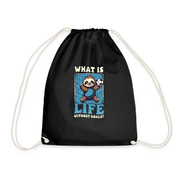 Entraîneur de football Qu’est-ce que la vie sans buts - Sac de sport léger - noir - Devant