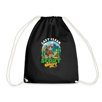 Scouting Last Clean Outfit Sloth - Drawstring Bag - black - Front