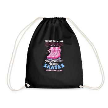 Patinage Artistique Oublier Pantoufles Patins de princesse - Sac de sport léger - noir - Devant
