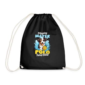 Water Polo Jouer au polo prend des balles - Sac de sport léger - noir - Devant