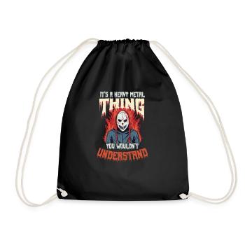 Rock Music Heavy Metal Thing - Drawstring Bag - black - Front