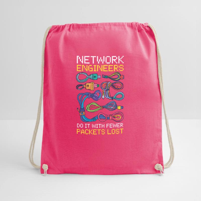 Network Engineering Do It with Fewer Packets Lost Drawstring Bag