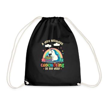 Journée du crochet sans crochet Pas de journée - Sac de sport léger - noir - Devant