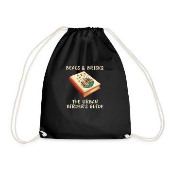 Urban Birdwatching The Urban Birder's Guide - Drawstring Bag - black - Front