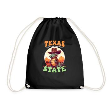 Texas-Liebhaber – besser als Ihr Staat - Turnbeutel - Schwarz - Vorne