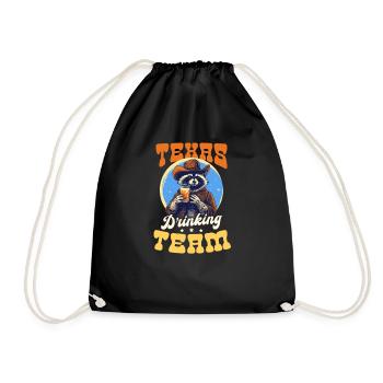 Texas Liebhaber Texas Trinkteam - Turnbeutel - Schwarz - Vorne
