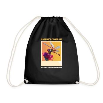 Wildlife Photographer Nature's Close-Up - Drawstring Bag - black - Front
