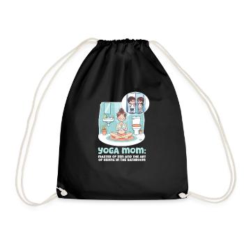 Yoga Mama Meisterin des Zen und der Kunst des Versteckens - Turnbeutel - Schwarz - Vorne
