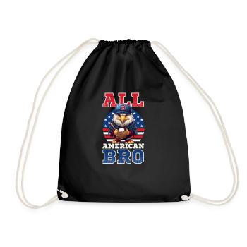 4 juillet Baseball All American Bro Eagle - Sac de sport léger - noir - Devant
