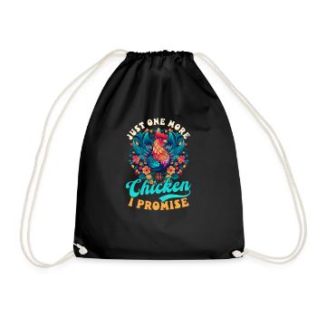 Éleveur de poulets Un poulet de plus - Sac de sport léger - noir - Devant