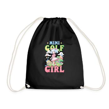 Fille de golf - Sac de sport léger - noir - Devant