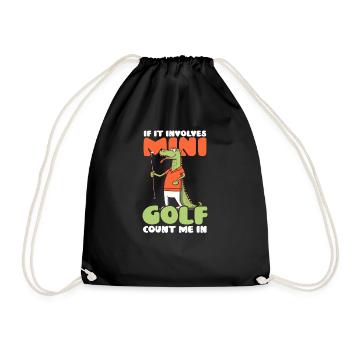 Il s’agit d’un minigolf dans lequel vous comptez - Sac de sport léger - noir - Devant
