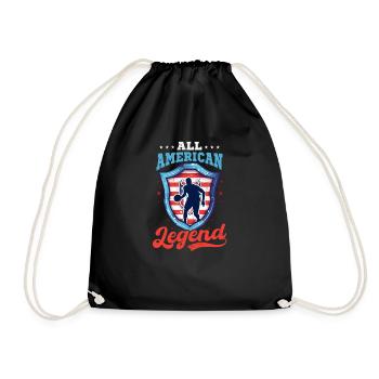 4. Juli Basketball All American Legend - Turnbeutel - Schwarz - Vorne