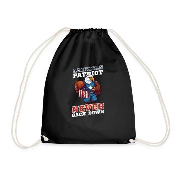 4. Juli Basketball American Patriot - Turnbeutel - Schwarz - Vorne