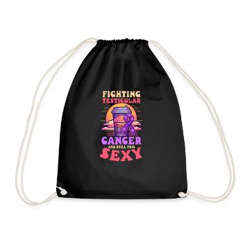 La sensibilisation au cancer des testicules reste sexy - Sac de sport léger - noir - Devant