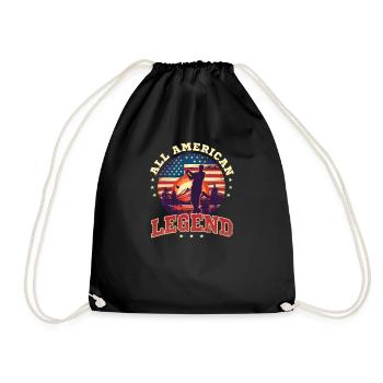 4. Juli Golf All American Legend - Turnbeutel - Schwarz - Vorne