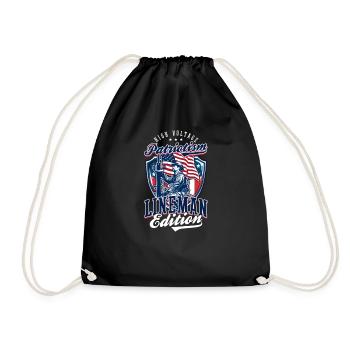 Patriote Patriotic Lineman High Voltage Patriotisme - Sac de sport léger - noir - Devant