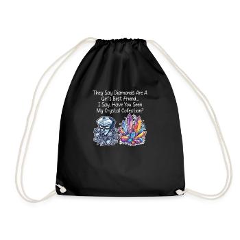 Collectionneur de cristaux Vous avez vu ma collection de cristaux ? - Sac de sport léger - noir - Devant
