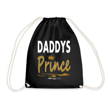 Cadeau papa prince papa papa prince papa et fils - Sac de sport léger - noir - Devant