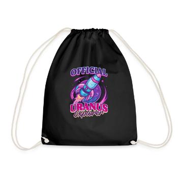 Uranus Official Uranus Explorer - Drawstring Bag - black - Front