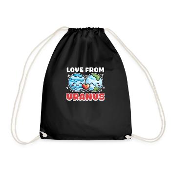 Uranus Love from Uranus - Drawstring Bag - black - Front