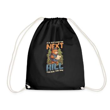 Drôle de camping sur la colline pour de vrai cette fois - Sac de sport léger - noir - Devant