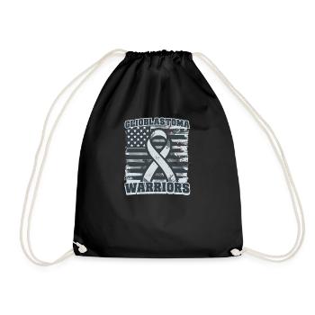 Glioblastoma Awareness Glioblastoma Warriors - Drawstring Bag - black - Front