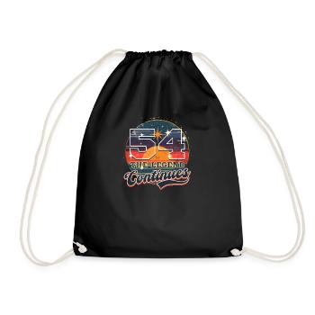 54e anniversaire 54 : La légende continue - Sac de sport léger - noir - Devant