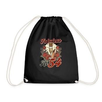54e anniversaire Fabuleux à 54 ans - Sac de sport léger - noir - Devant