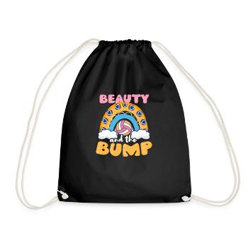Volleyball Pregnancy Beauty And The Bump - Drawstring Bag - black - Front
