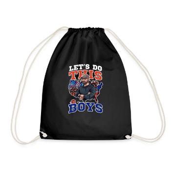4 juillet Entraîneur de football Do This Boys - Sac de sport léger - noir - Devant