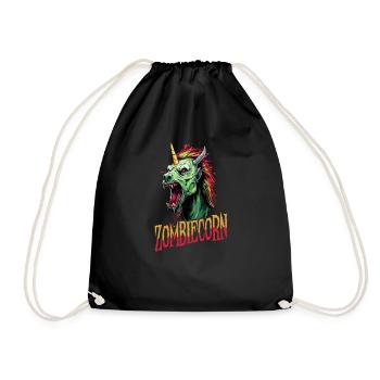 Licorne d’Halloween Zombiecorn - Sac de sport léger - noir - Devant
