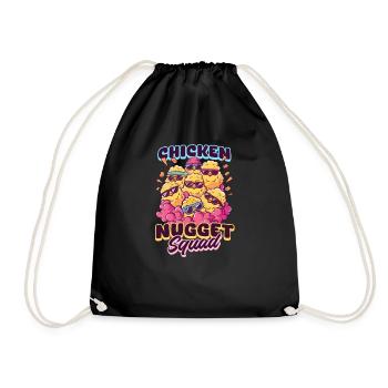 Pépite de poulet Escouade de pépites de poulet - Sac de sport léger - noir - Devant