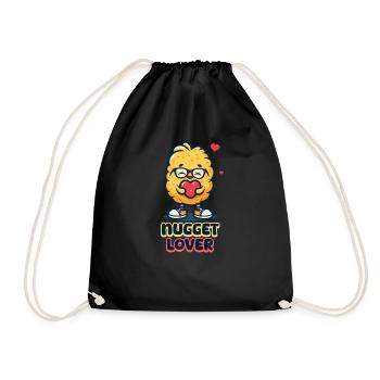Amateur de pépites de poulet - Sac de sport léger - noir - Devant