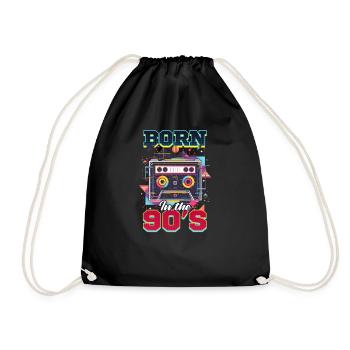 Années 90 R&B Né Dans Les Années 90 - Sac de sport léger - noir - Devant