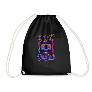 Années 90 R&B Groove des années 90 - Sac de sport léger - noir - Devant